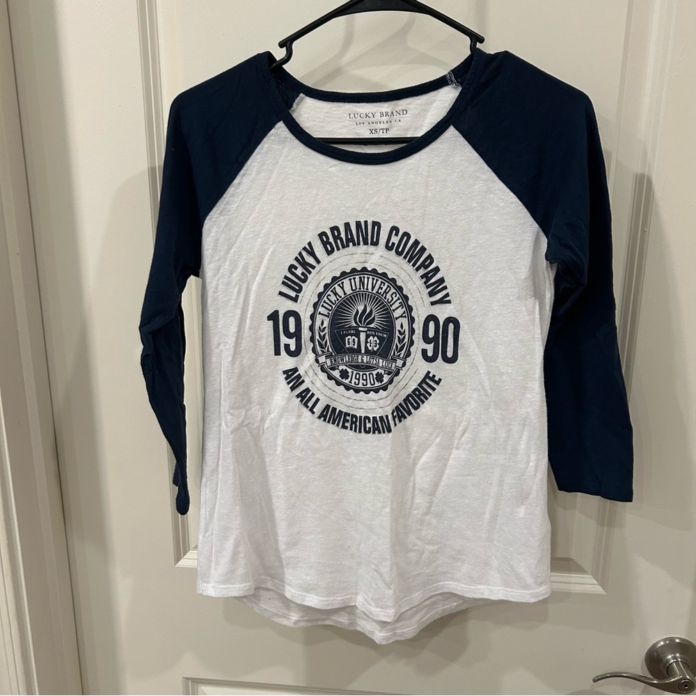 Lucky Brand Raglan 3/4 Sleeve XS